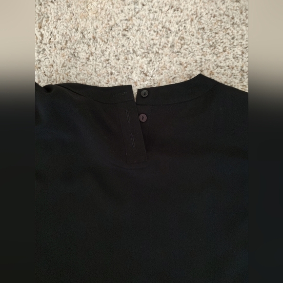 Worthington Vintage Classic Black Blouse Small - Picture 2 of 3